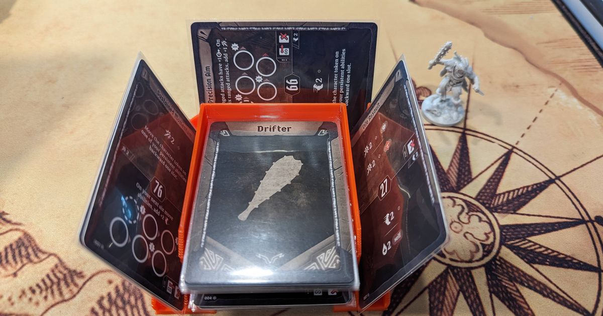 Gloomhaven / Frosthaven Ability Card Holder sleeved cards REMIX by