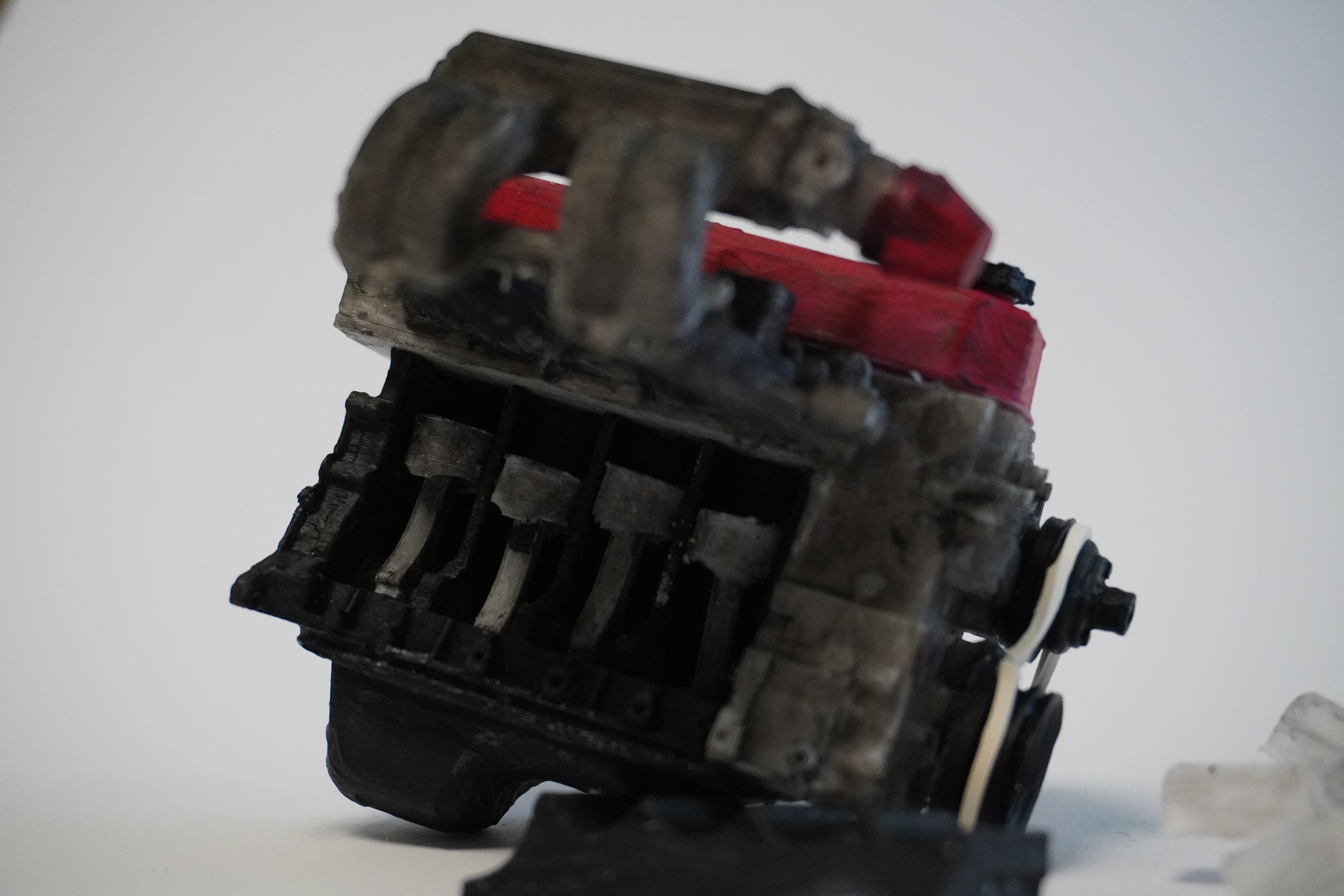 MINI Toyota 4 Cylinder Engine 22RE, Complete Working Model Mini Edition — miniatura 20