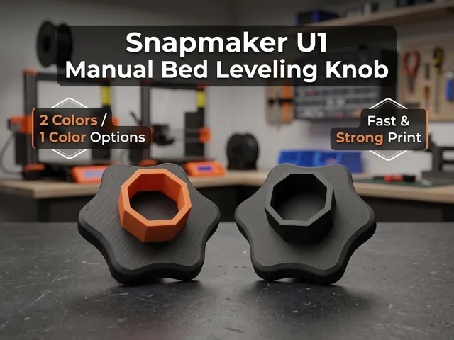 Snapmaker U1 - Manual Bed Leveling Knob Fast Print