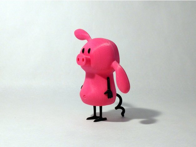 Miniatura 4 do modelo 3D Pig