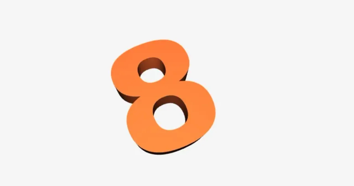 Alphabet Number 8 By Thibaud Chrun Download Free STL Model 