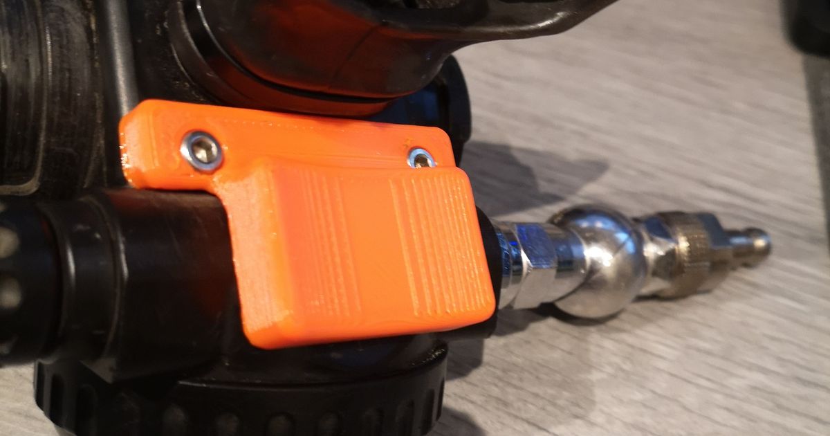 Shrimp BOV chin rest for rebreather by Jim Warny Download free STL model