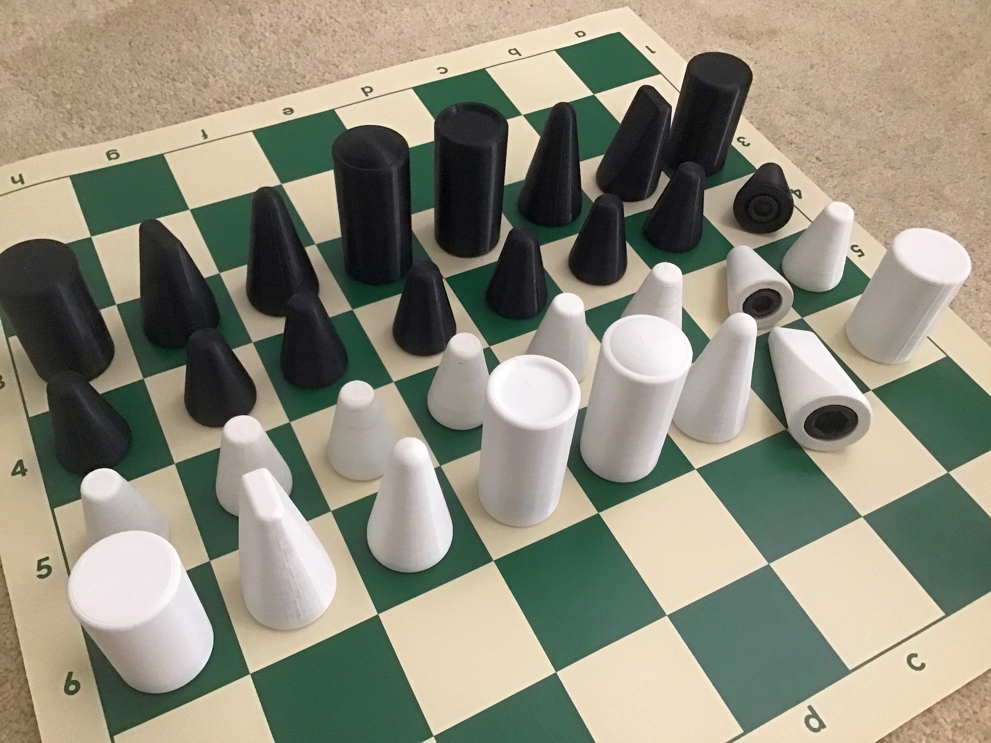 Minimalist chess set v2