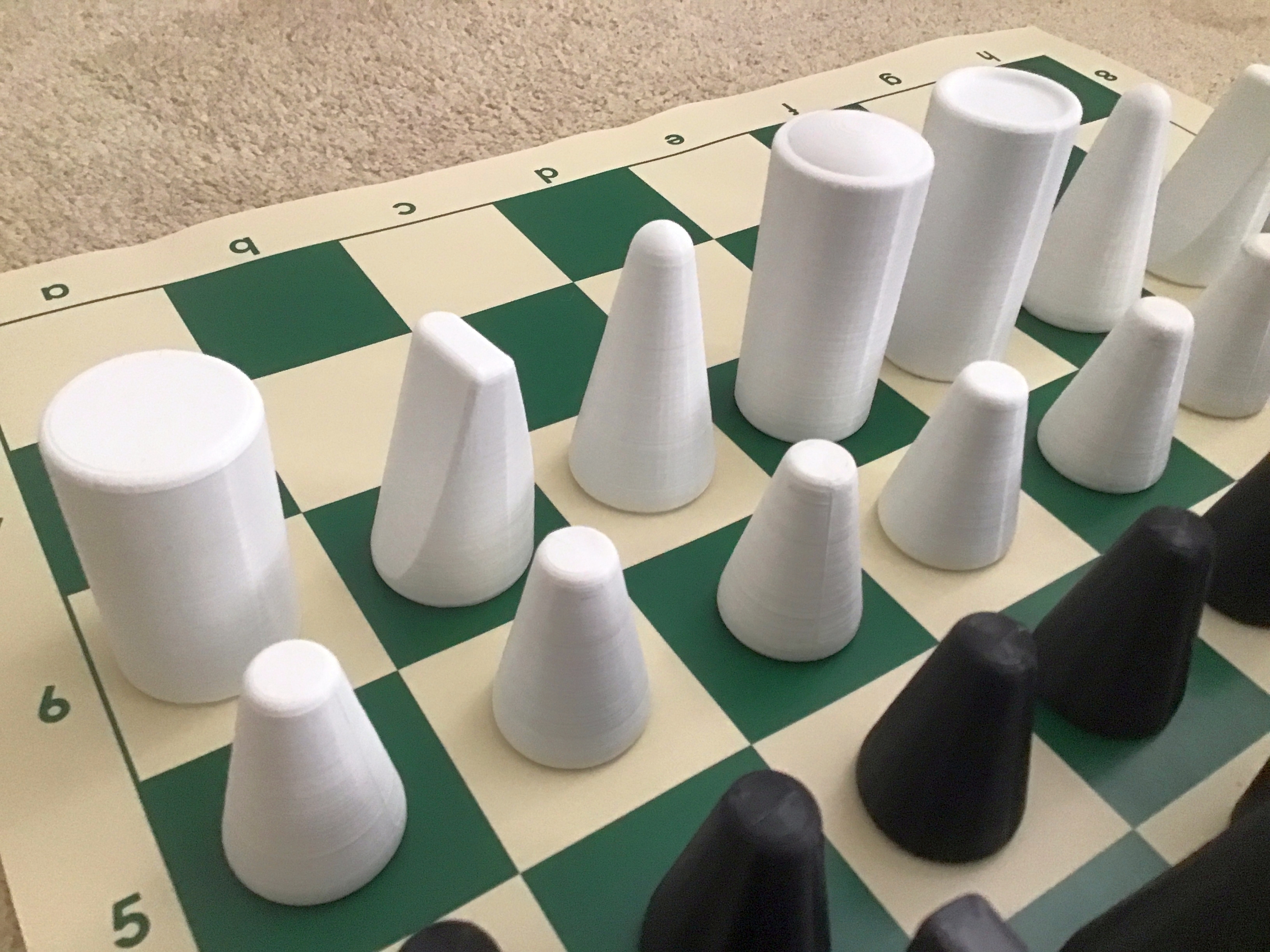 Miniatura 5 do modelo 3D Minimalist chess set v2