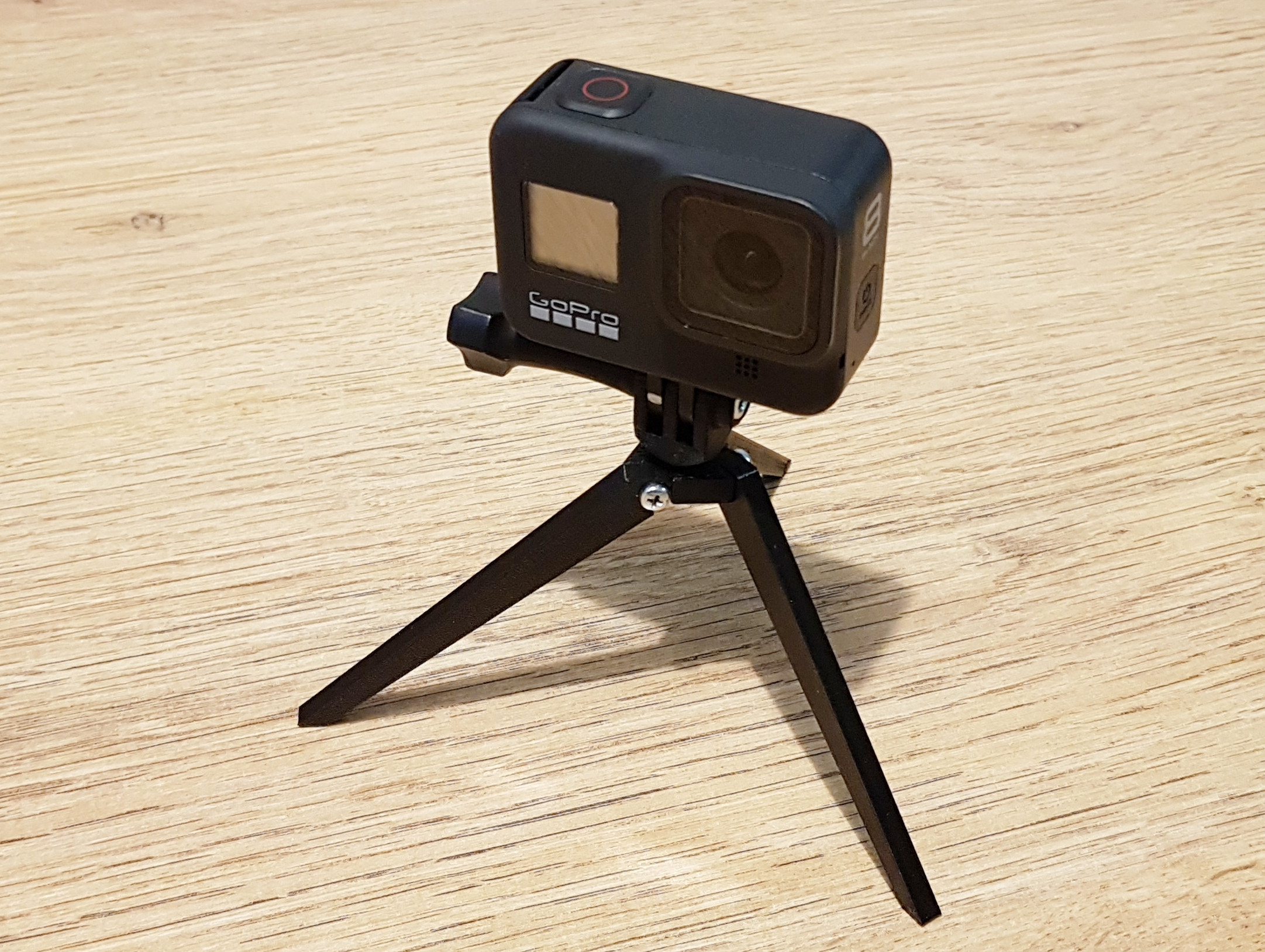 Mini foldable tripod for GoPro action cameras