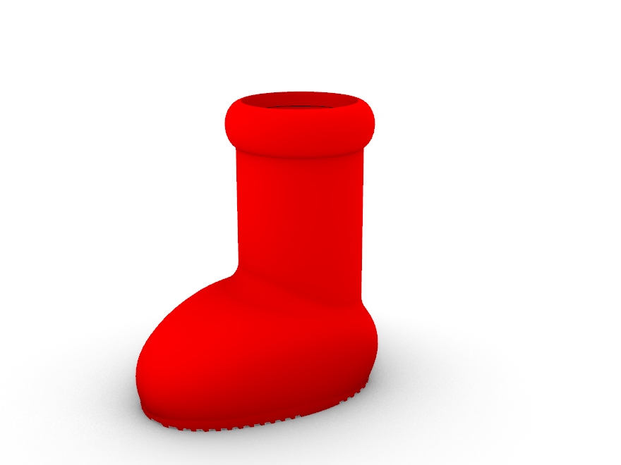 Red big boots