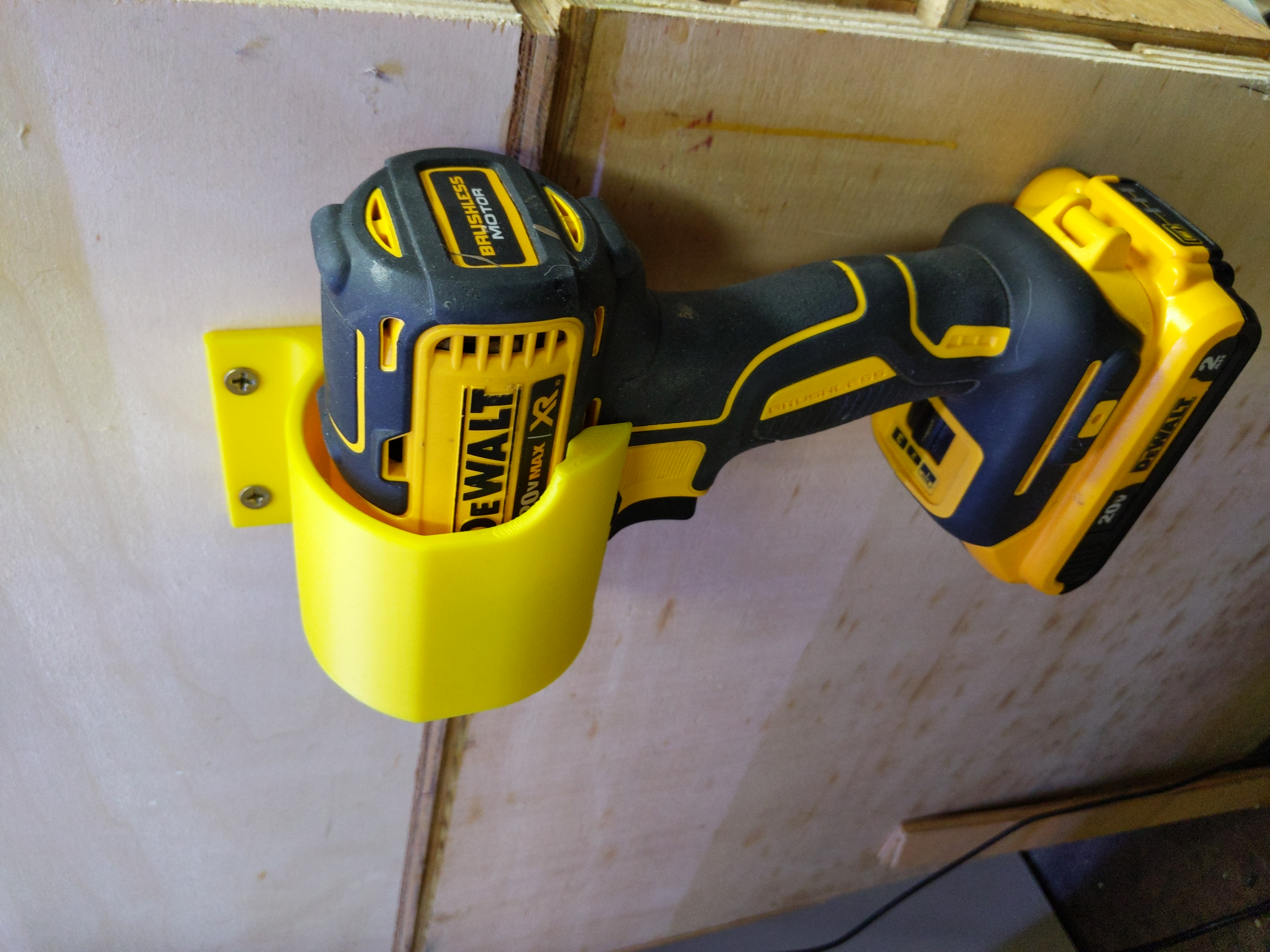 Side Mounted Holder for Dewalt Cordless Drill and Impact Driver by