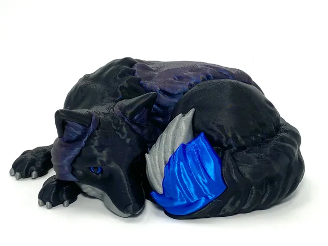 Foxy! Melanistic Fox model (single and multi material versions)