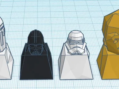 darth vader lowpoly keycap
