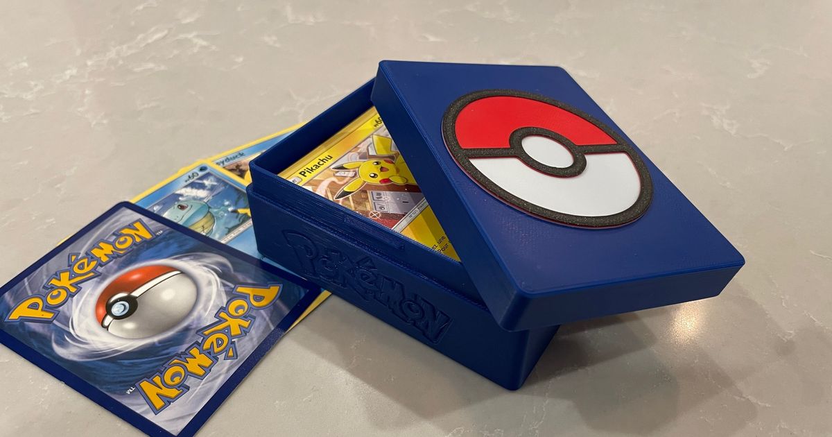 Pokemon Card Box (No MMU) by Miguel M. | Download free STL model ...