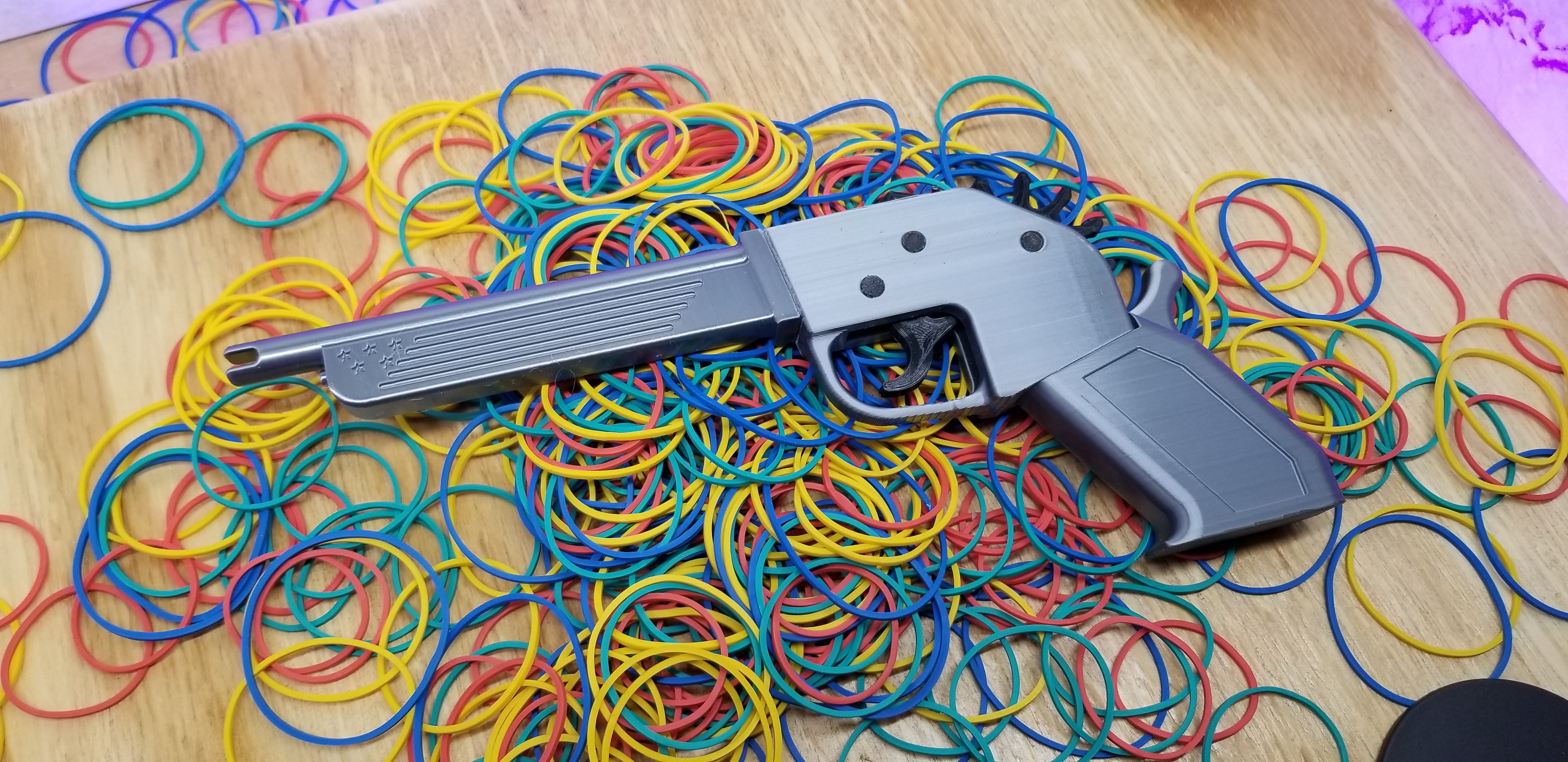 Semi-Auto Rubber Band Gun - Fully Printed