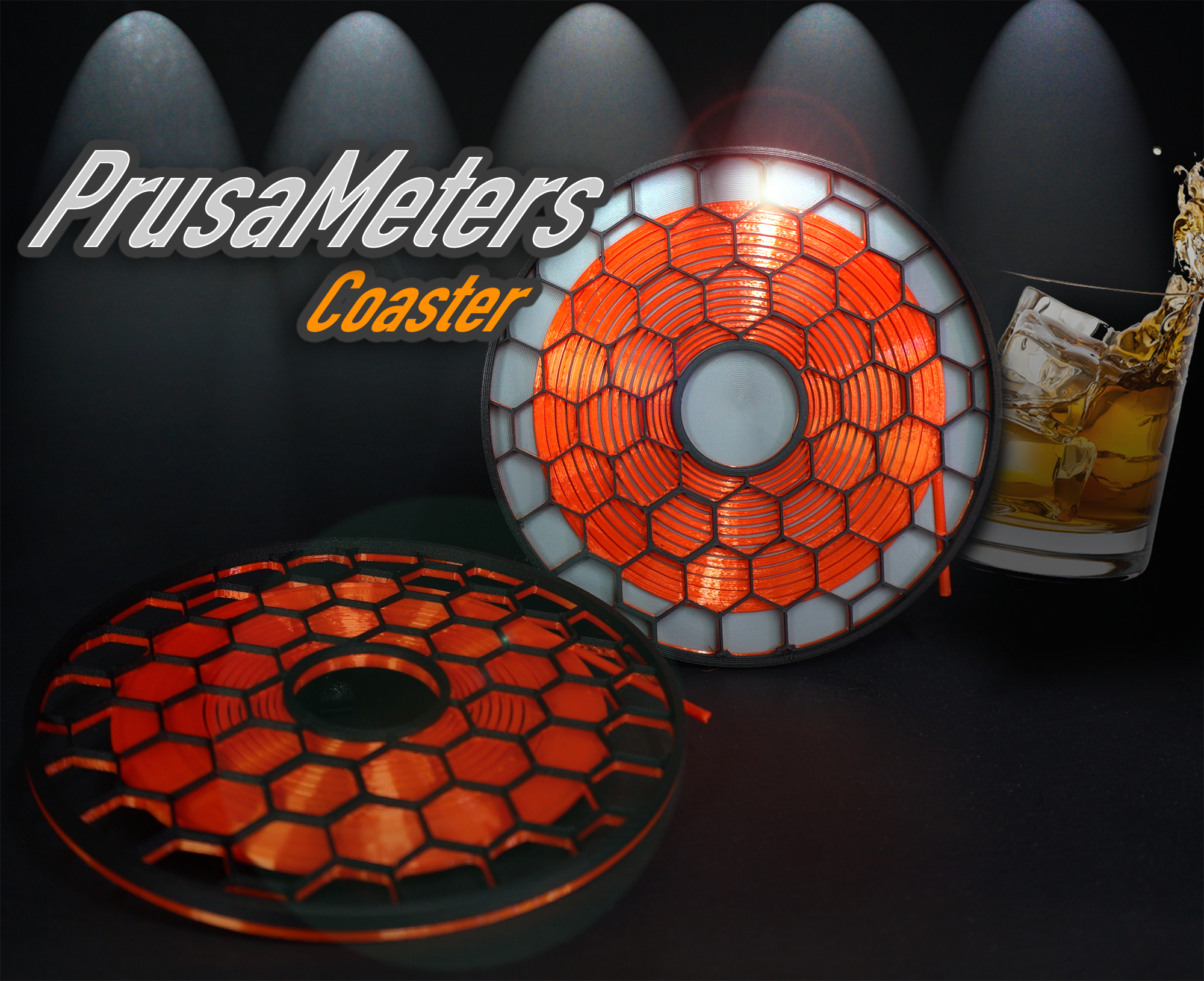 PrusaMeters Drink Coaster