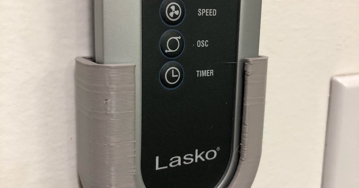 Lasko Fan Remote Control Mount/Holder by TL Download free STL model