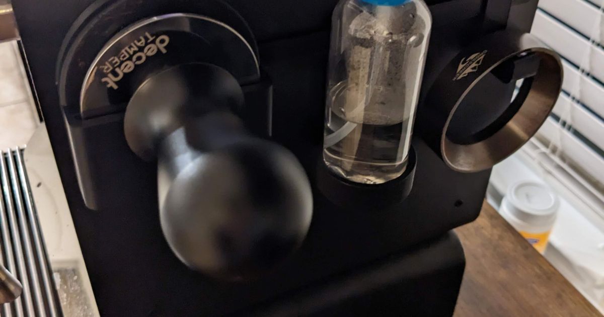 Decent DE1 V1.4 Espresso Machine Accessory Rail Mount System by C_dog Download free STL model