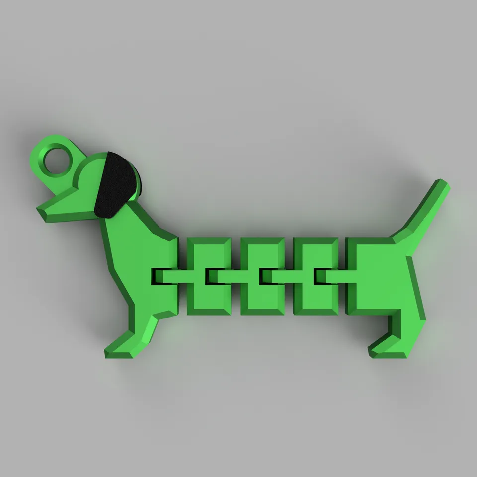 Flexible Dog Themed Keyrings