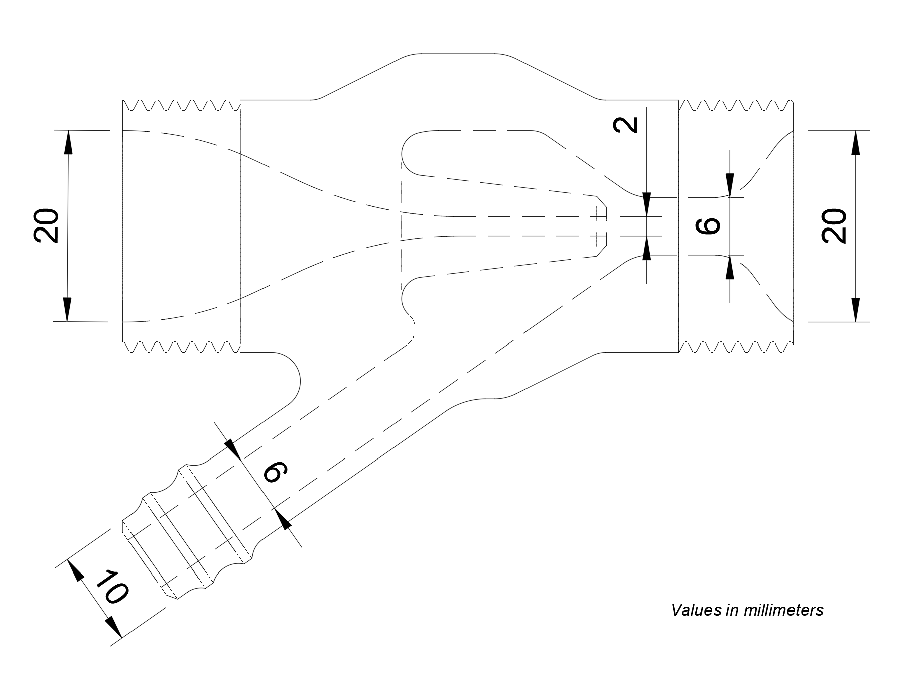 Miniatura 4 do modelo 3D 3/4" threaded Venturi pump