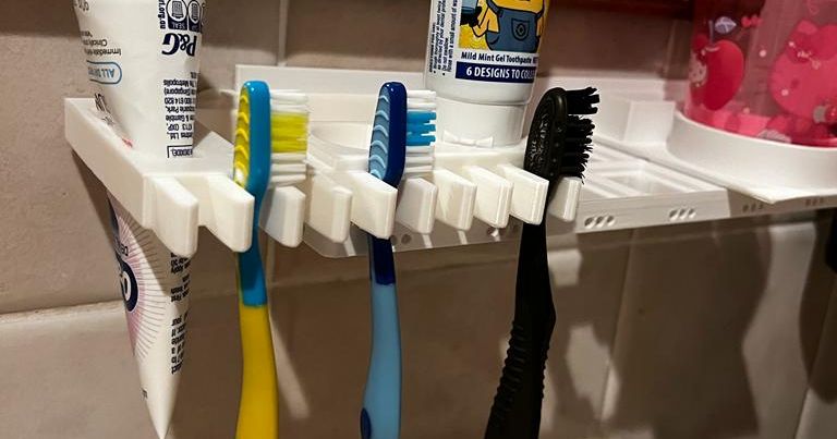 Gridfinity toothpaste and brush holder por Emboli | Descargar modelo ...