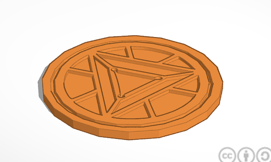 Iron man arc reactor coaster by OccaLuLu Download free STL model