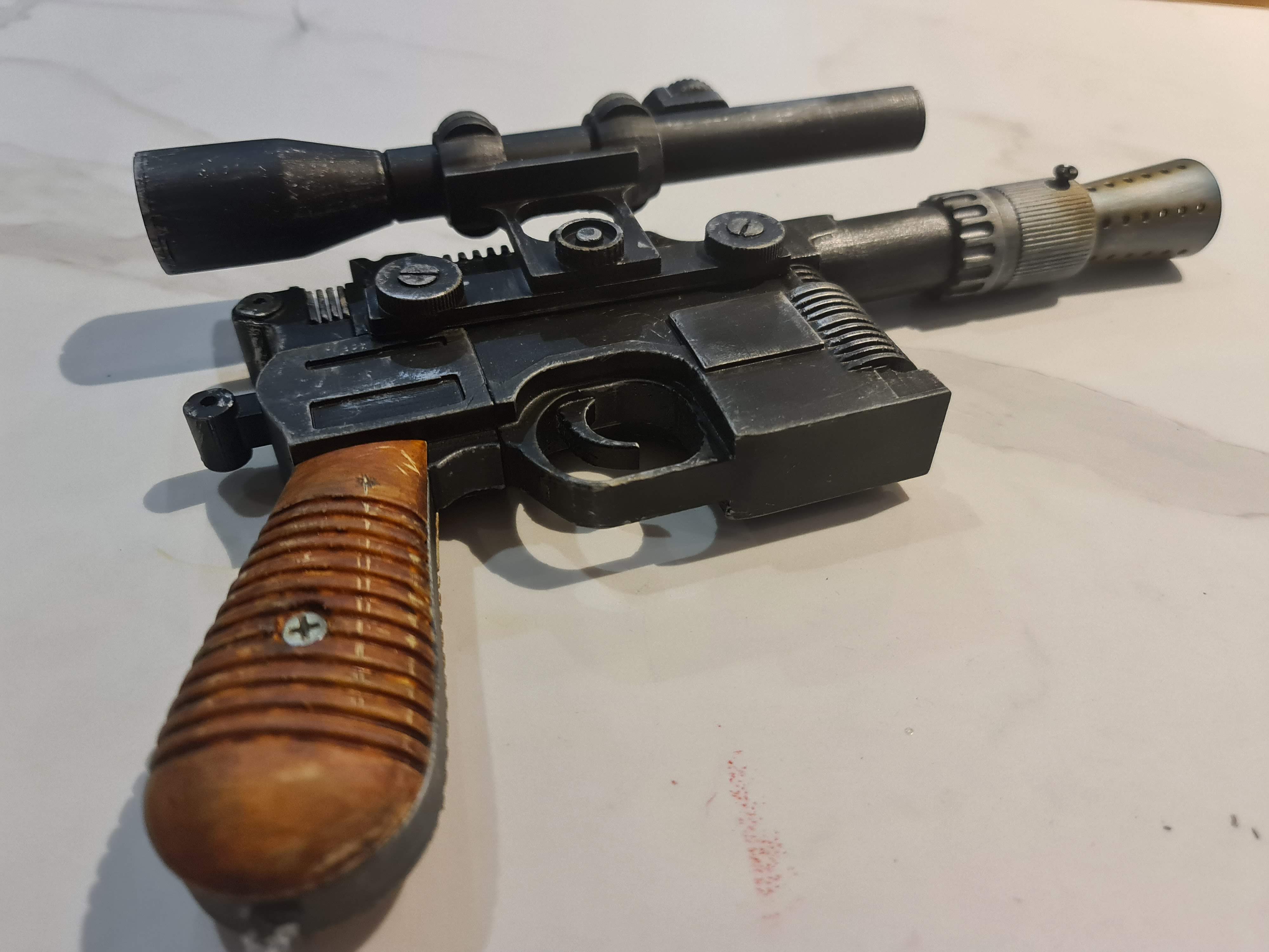Star Wars - Han Solo DL-44 3D model thumbnail