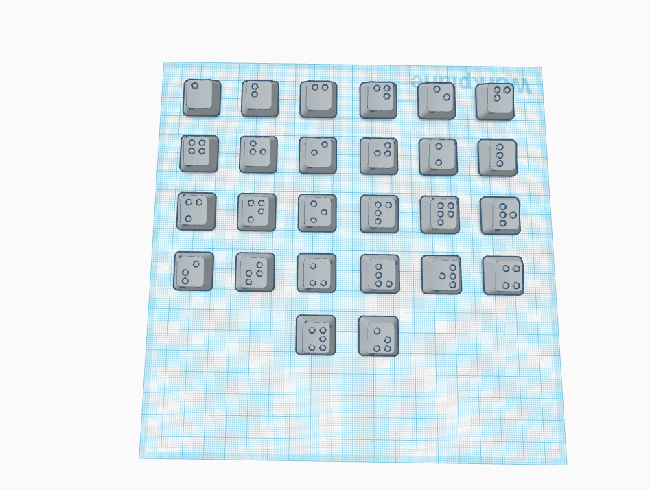 Keycaps with Braille