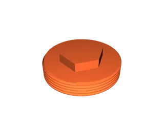 Unoptimized Cleanout Cap by zlaur3d | Download free STL model ...