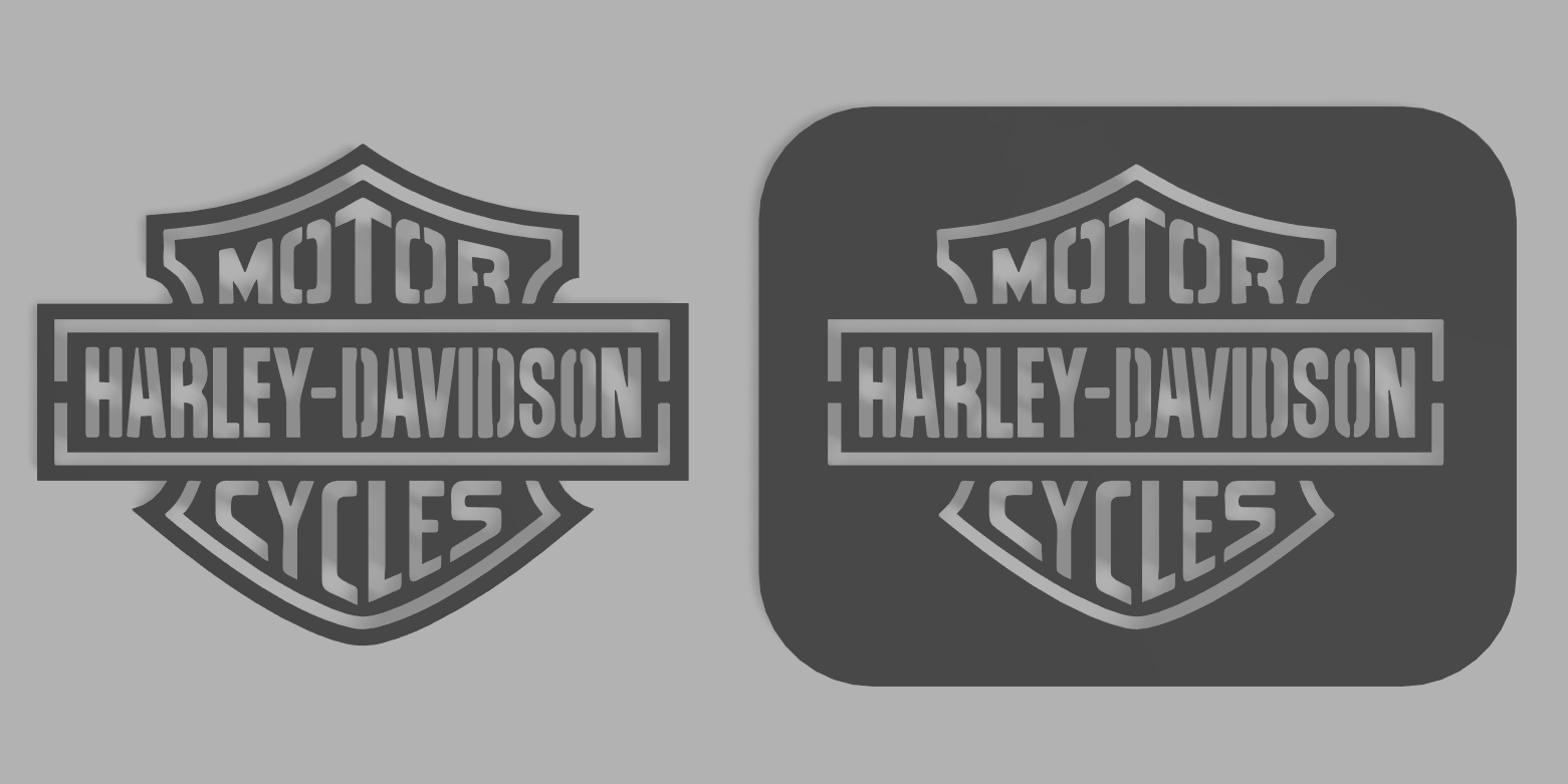 Harley Davidson Logo Spraypaint Stencil by Atom's Lab Download free