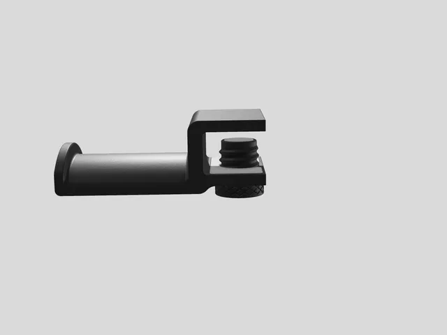 Headphone desk clamp with anti-scratch pads (TPU required).