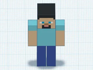 Steve from Minecraft by Kyle Zhang | Download free STL model ...