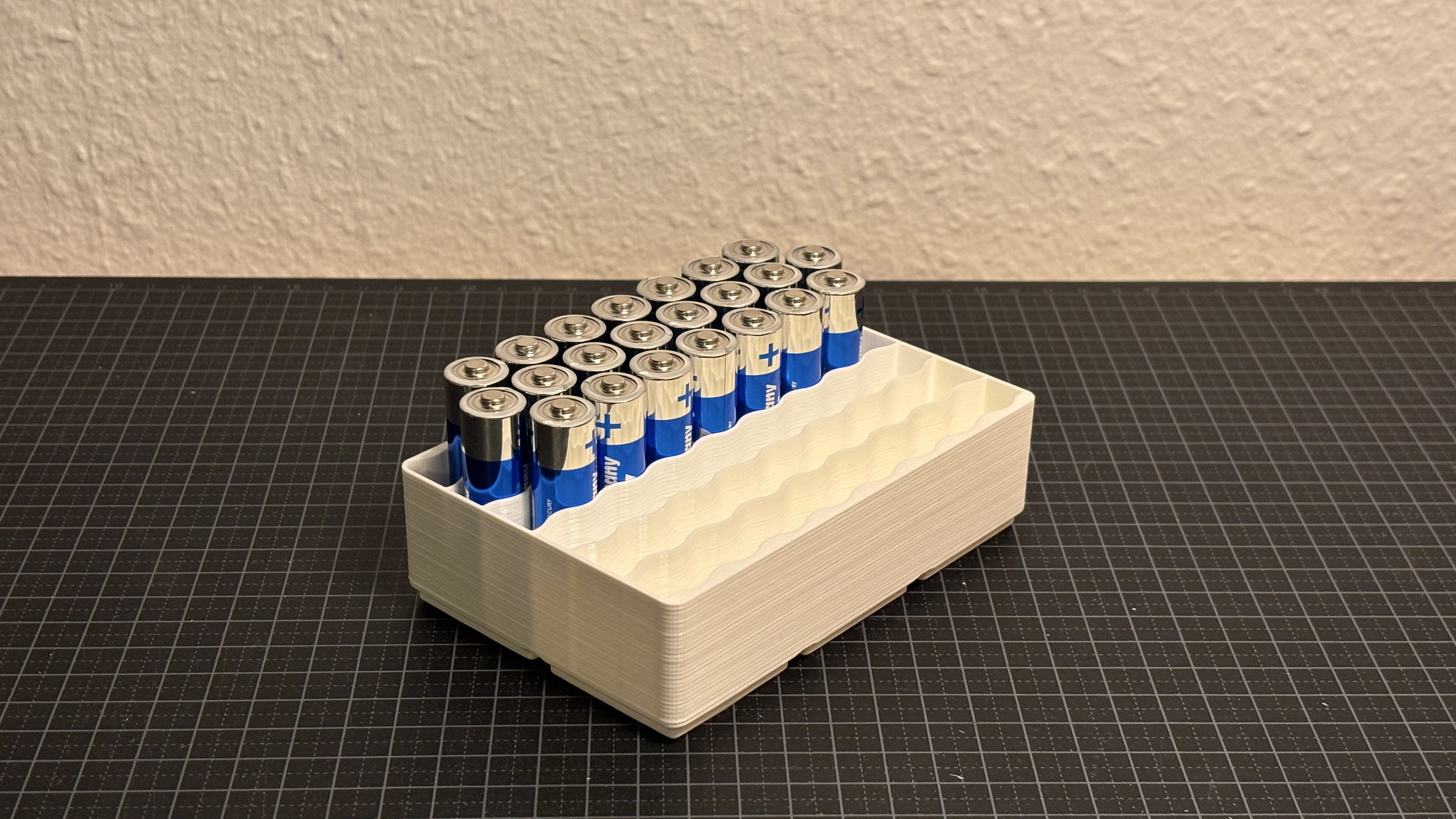 AA battery holder gridfinity 2x3