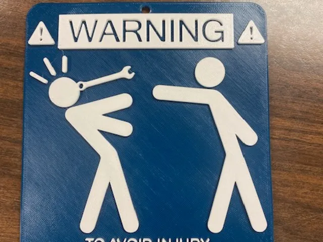 Avoid Injury sign
