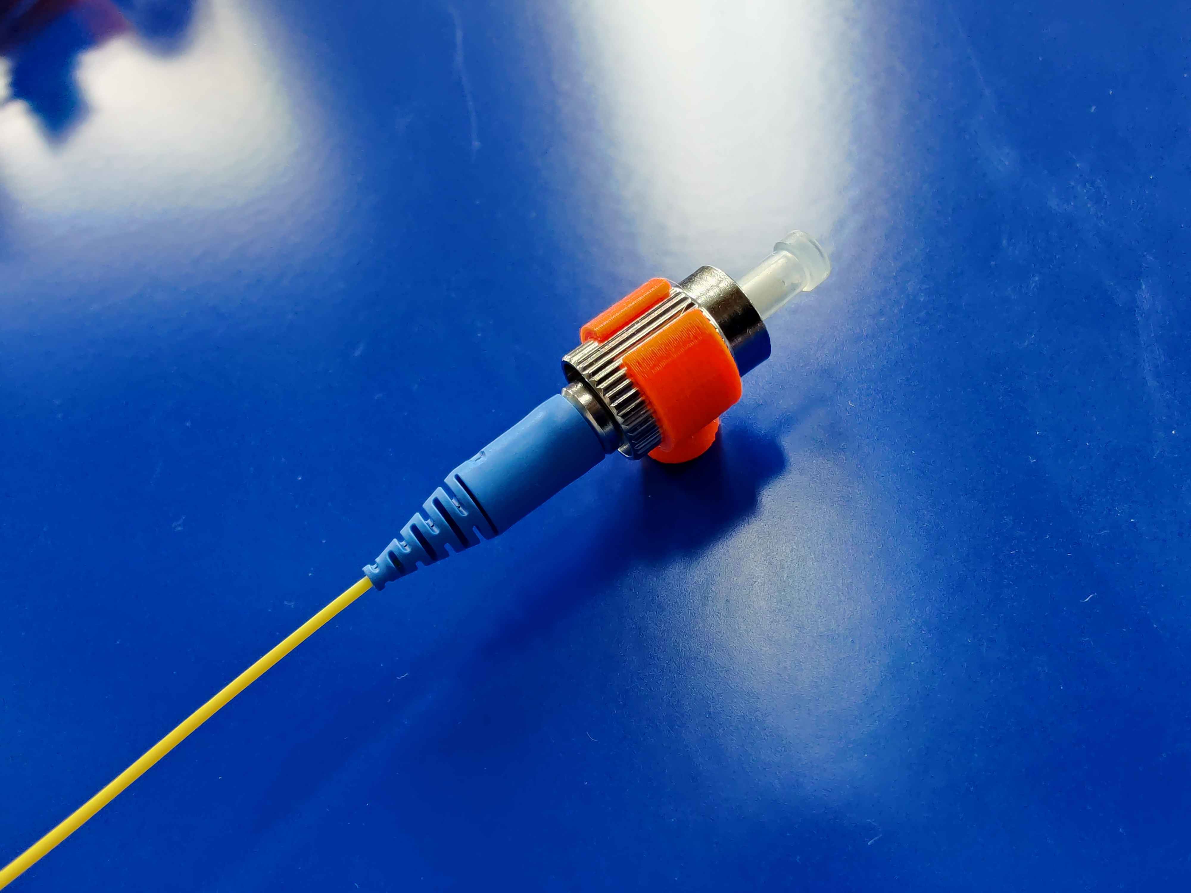 Fiber connector magnet holder