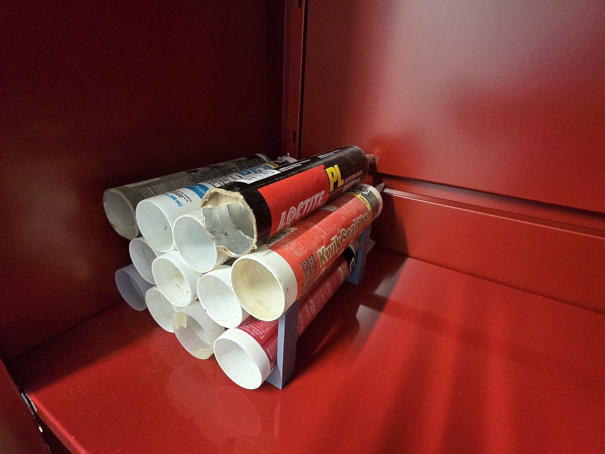 Caulk Tube Brace/Organizer