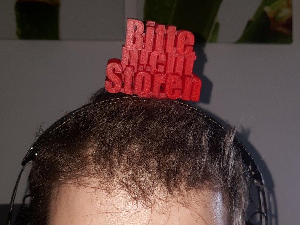 Bitte nicht Stören schild für Sennheiser Momentum 2 Kopfhörer - Do not Disturb