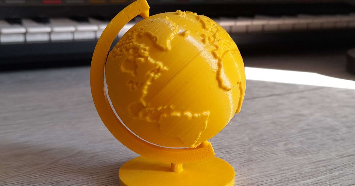 Spinning Globe Ornament by daGill Download free STL model