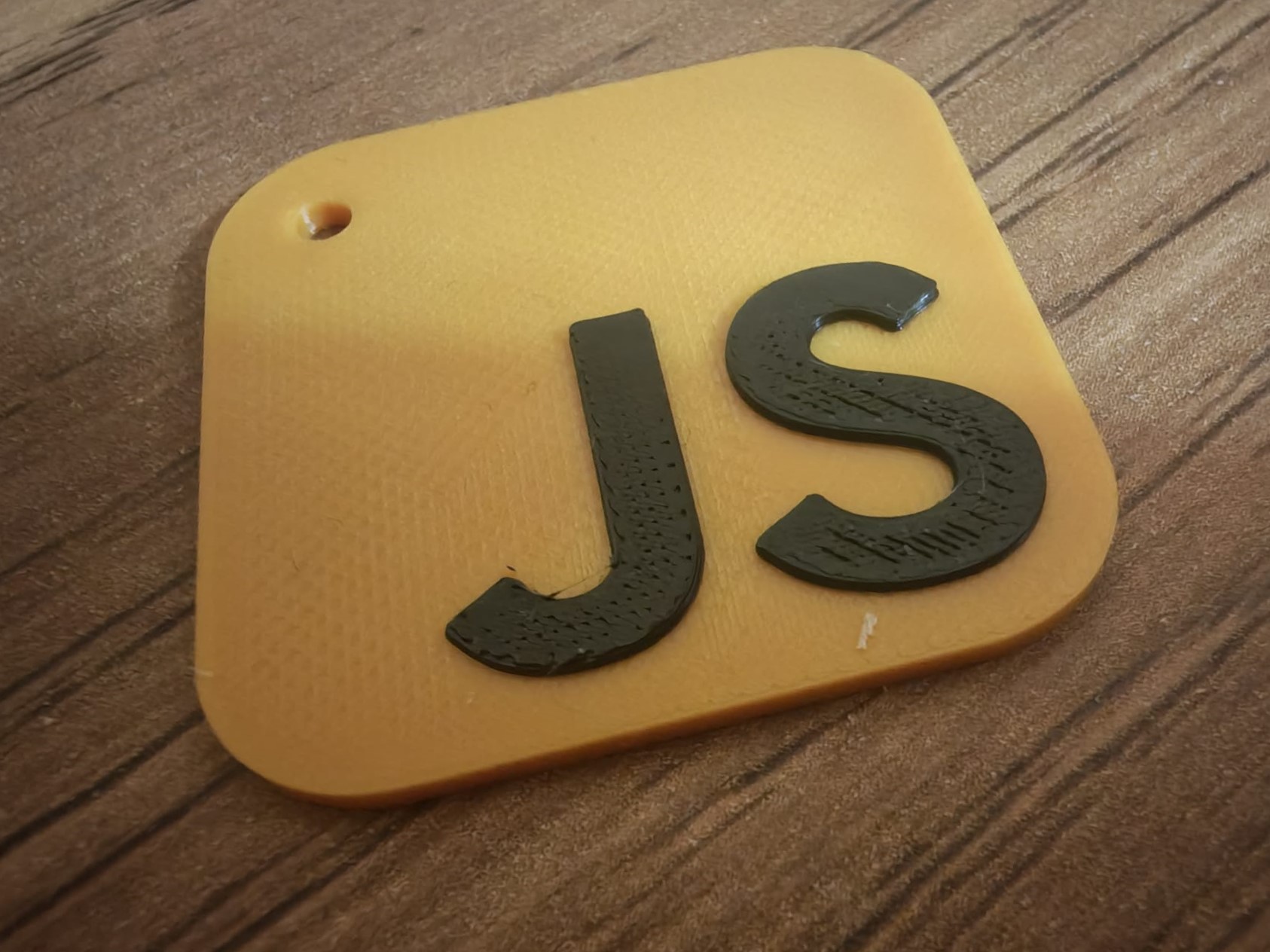 Miniatura 2 do modelo 3D JavaScript logo keychain