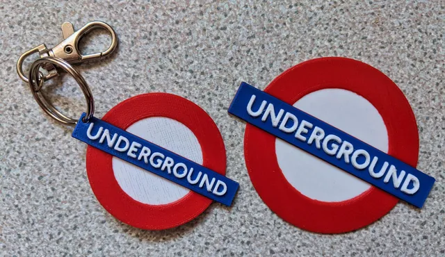 London Underground Sign & Keyring