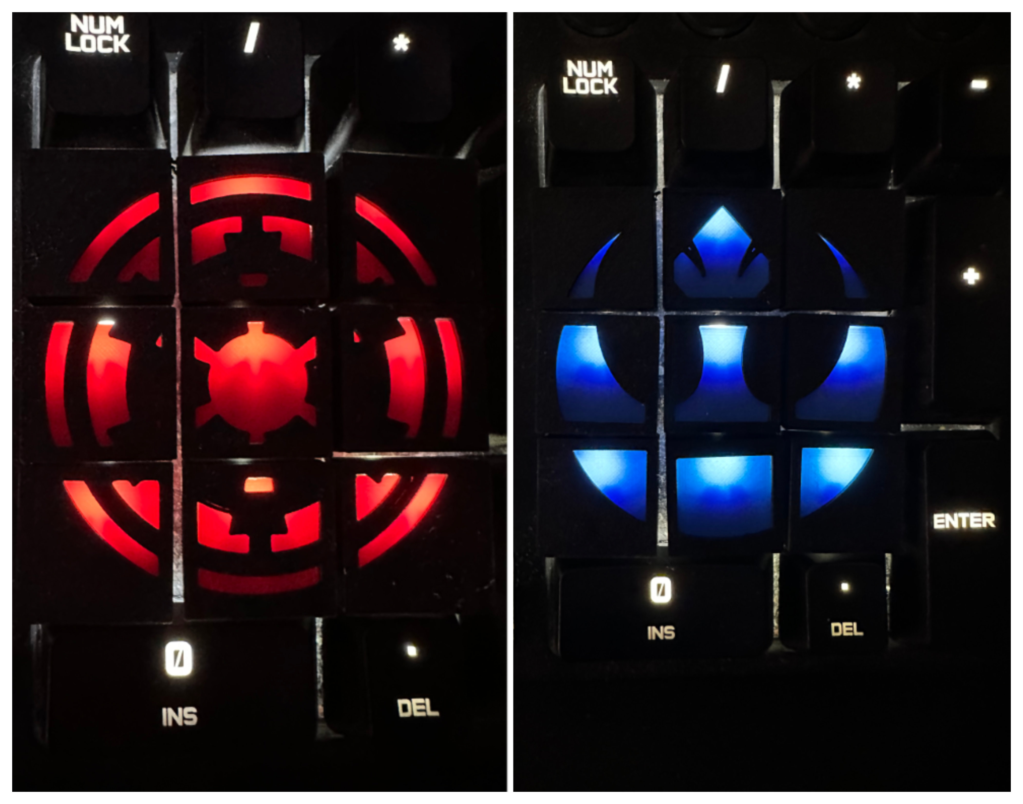 Galactic Empire and Rebel Alliance Keycap Set (Which side will you choose?)