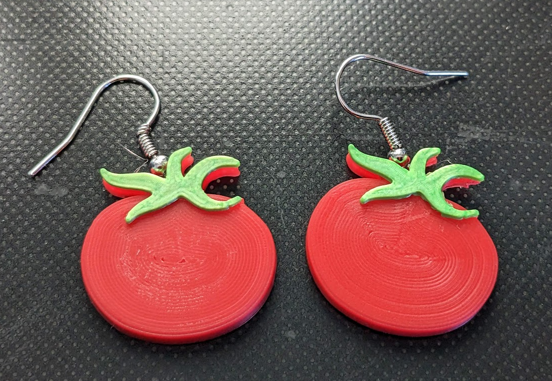Tomato Earrings