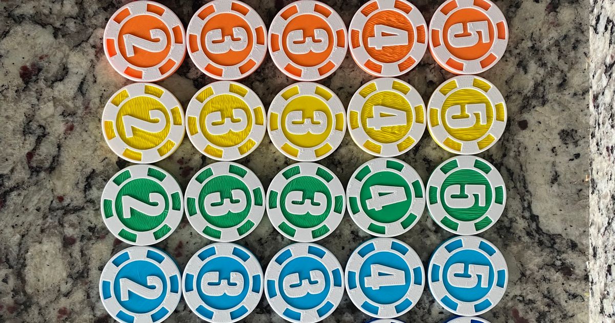 Poker Chips for Ready Set Bet (or anything else) by tjdesign Download