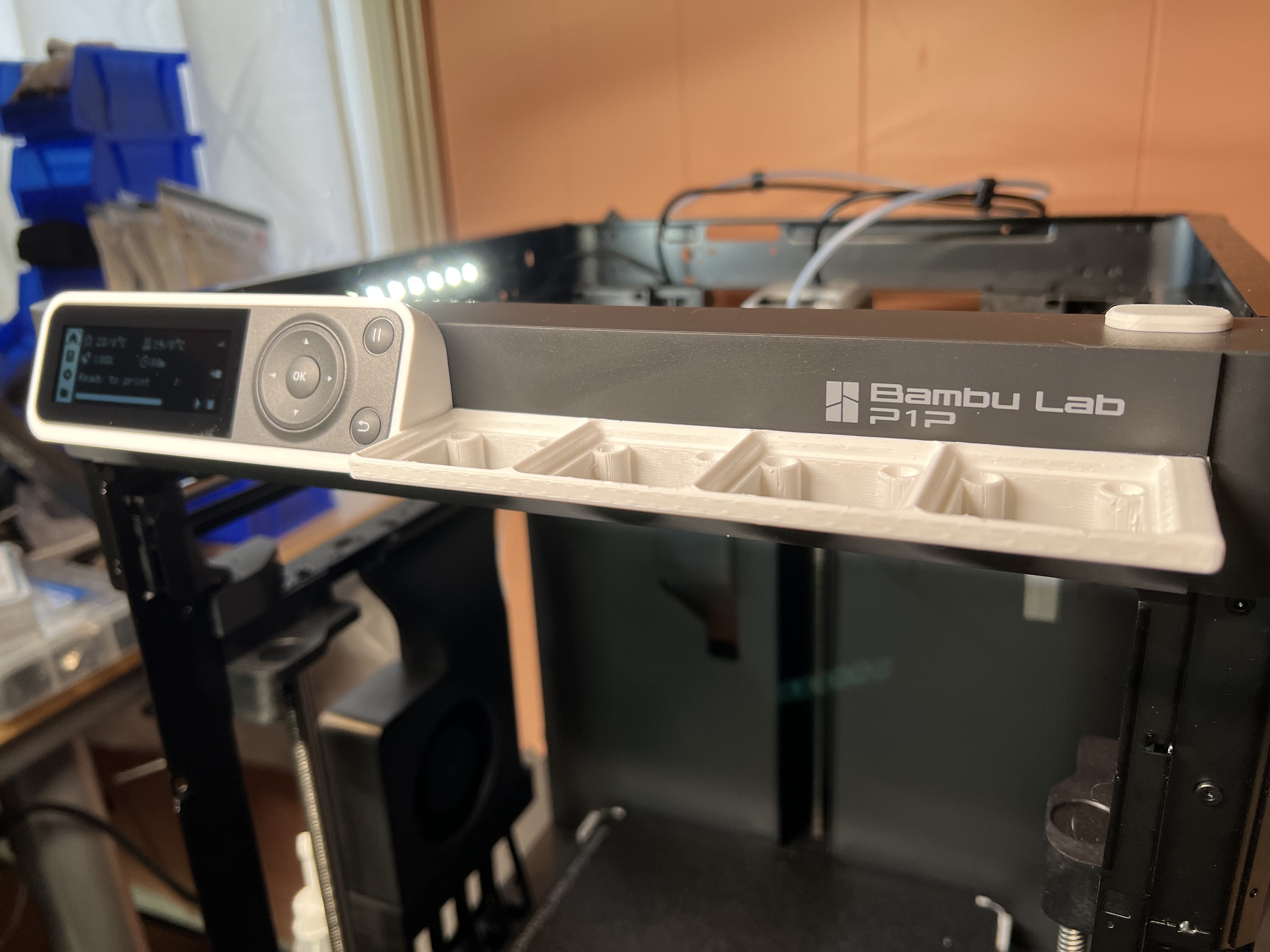Gridfinity Faceplate for Bambu Lab P1P