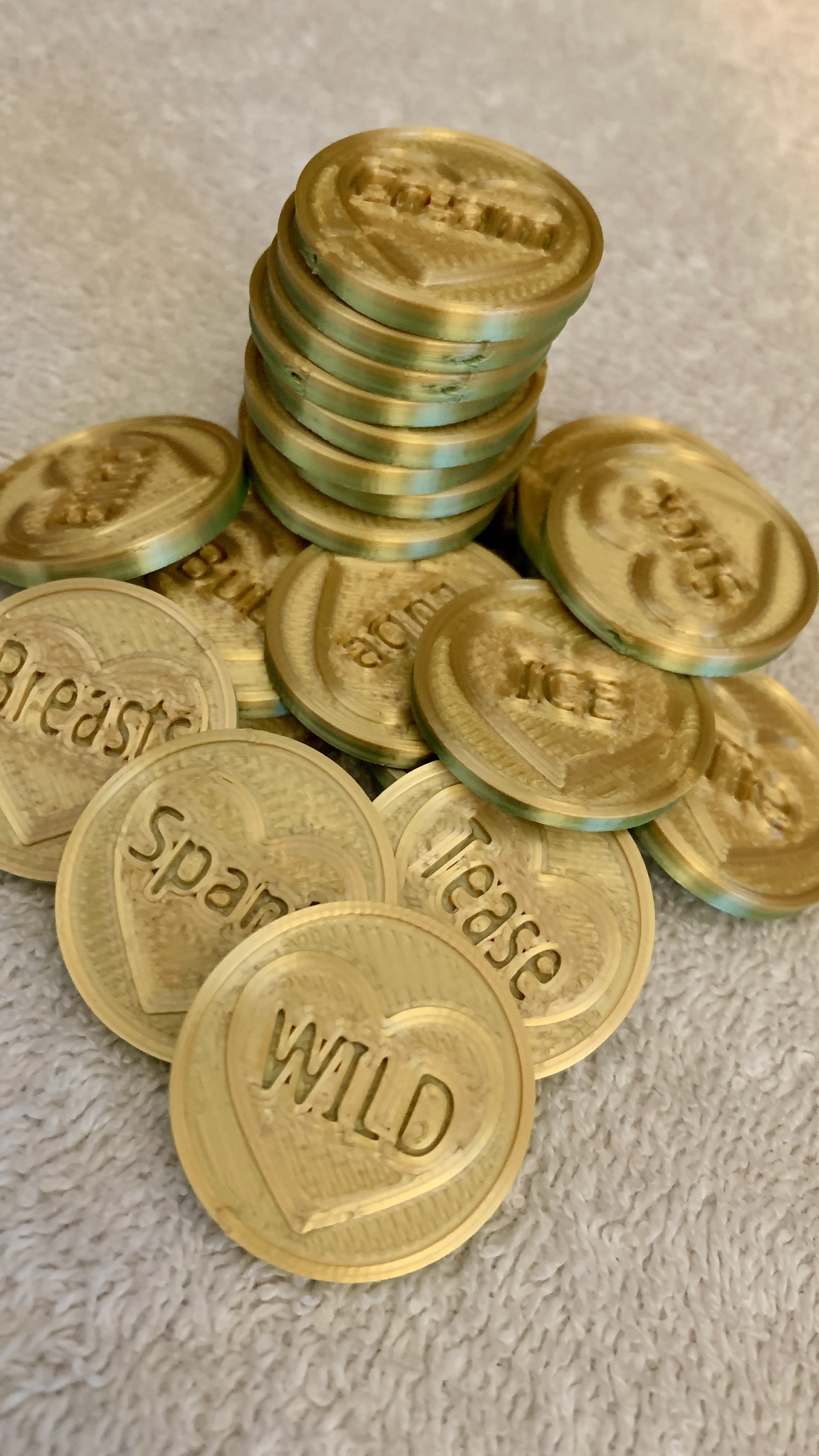 Kinky coins by wavz3d download free stl model printables