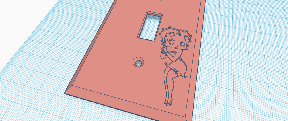 Betty Boop light switch cover