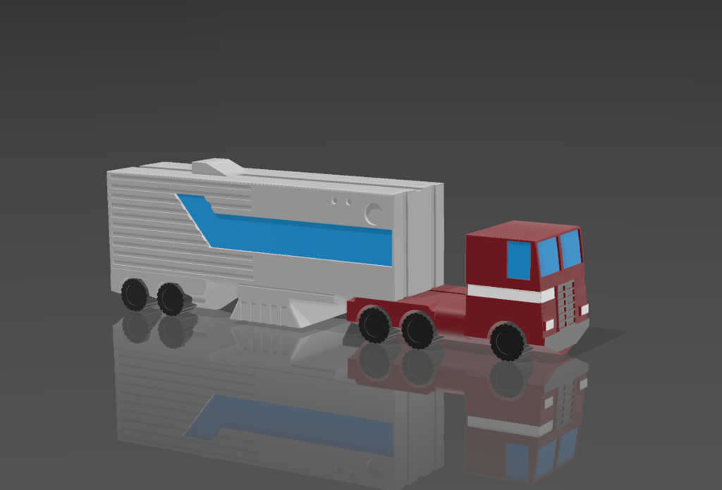 Print in Place Opimus Prime Truck V2