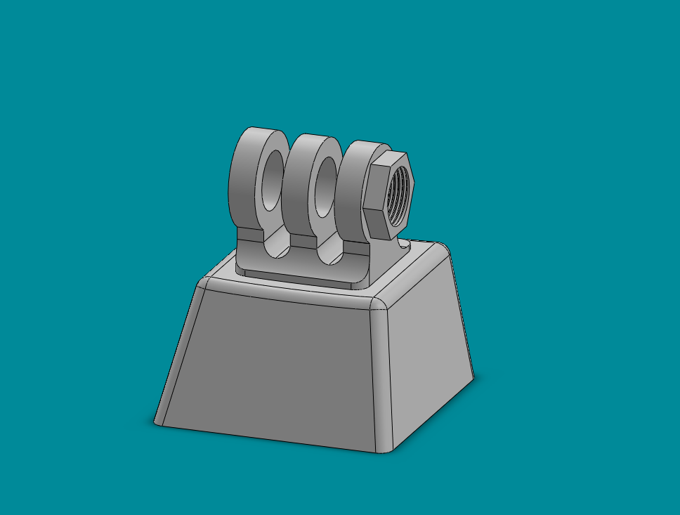 Scaled Go-pro mount keycap