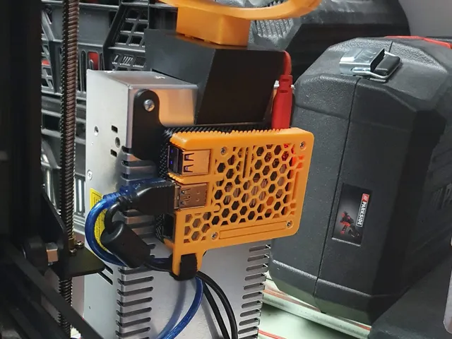 Raspberry Pi 4 mount for Kingroon KP3S PSU