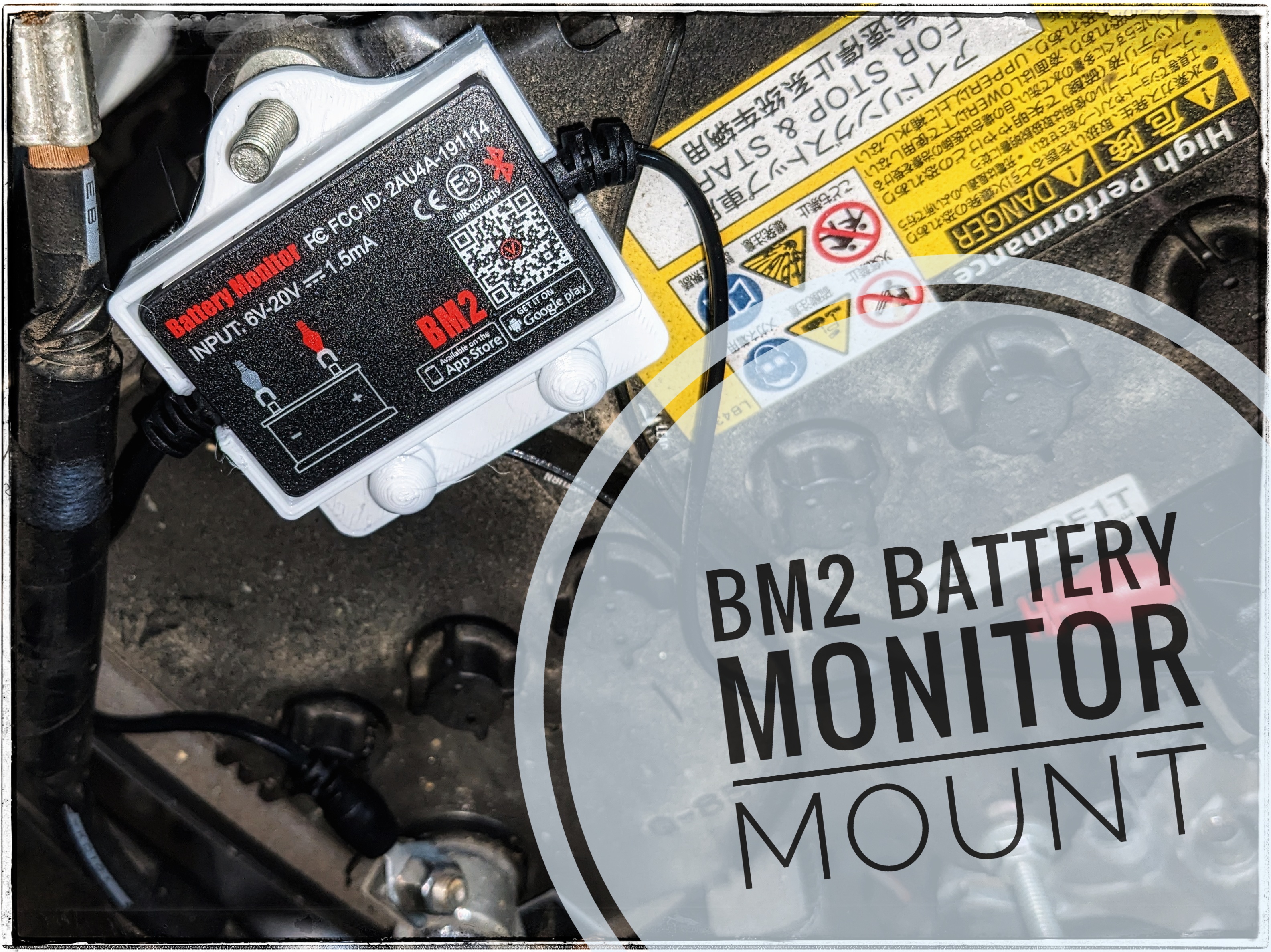 Holder for BM2 Car Battery Monitor