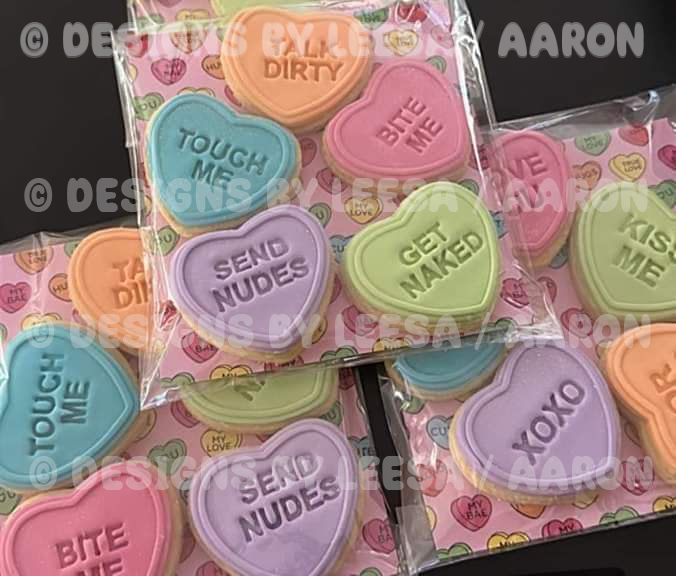 Valentines Cookie Heart Stamps and Cutter by AZ3D Download free STL