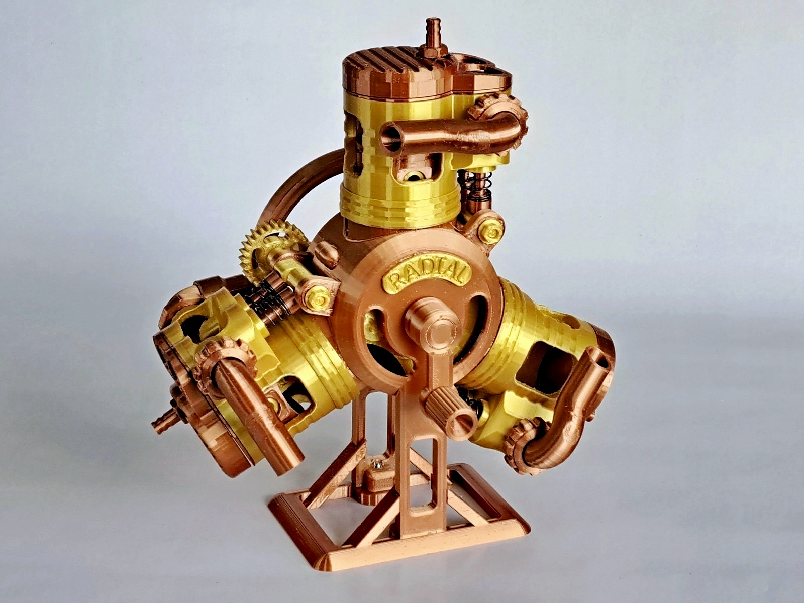 3 Cylinder Radial Engine