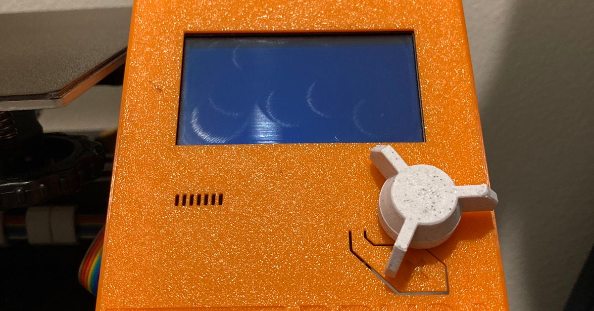 Creality Ender 3 LCD Cover Case in Style of Original Prusa i3 MK3S+ by