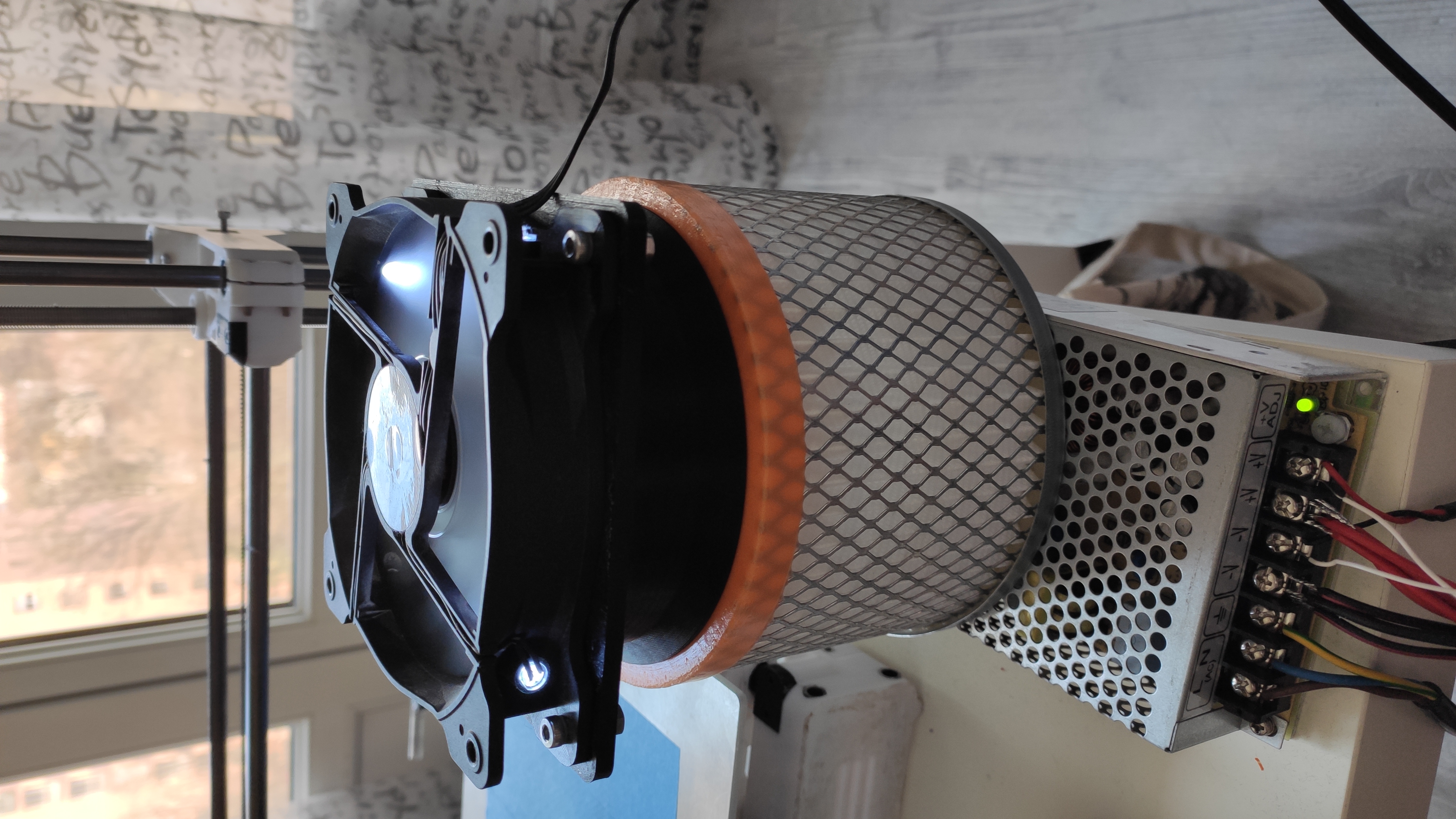 Air purifier with Ribimex Hepa filter and Corsair 120mm fan